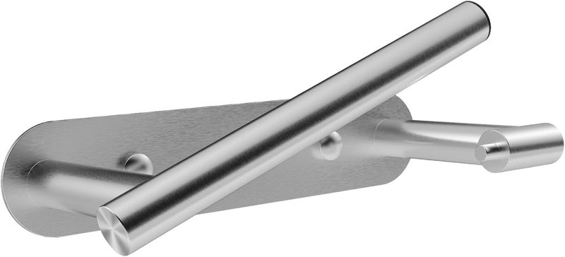 SetSail Toilet Paper Holder Adhesive or Screw-in Brushed Nickel Bathroom Toilet Paper Roll Holders Wall Mount Stainless Steel Tissue Holder for Bathroom Hardware Accessories - Image 1